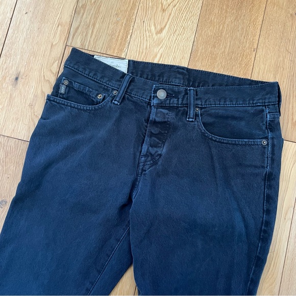 Abercrombie & Fitch Men’s The A&F Skinny Jeans Black W32 L32 - Picture 4 of 8